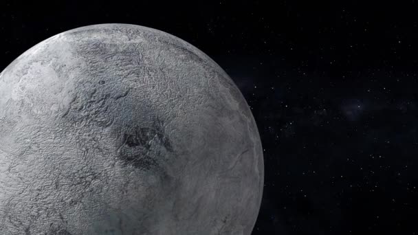 Space Dwarf Planet 3Dcg Digital Animation Motion Graphics — Stockvideo