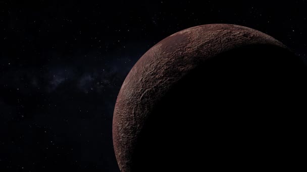 Space Dwarf Planet 3Dcg Digital Animation Motion Graphics — Stock video