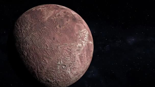 Space törpe bolygó 3DCG digitális animációs mozgás grafika