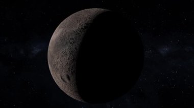 Uzay cücesi gezegen 3DCG dijital animasyon hareketleri grafikleri