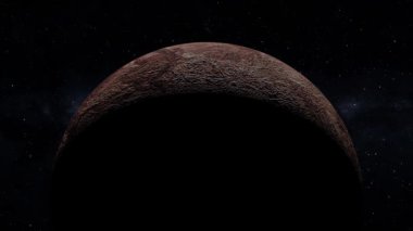 Uzay cücesi gezegen 3DCG dijital animasyon hareketleri grafikleri