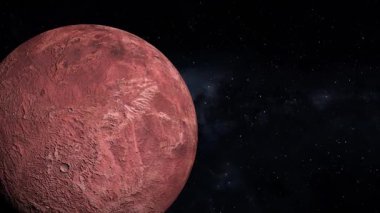 Uzay cücesi gezegen 3DCG dijital animasyon hareketleri grafikleri