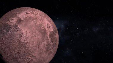 Uzay cücesi gezegen 3DCG dijital animasyon hareketleri grafikleri