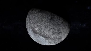 Uzay cücesi gezegen 3DCG dijital animasyon hareketleri grafikleri