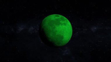 Uzay Ay 3DCG Dijital Canlandırma Grafikleri