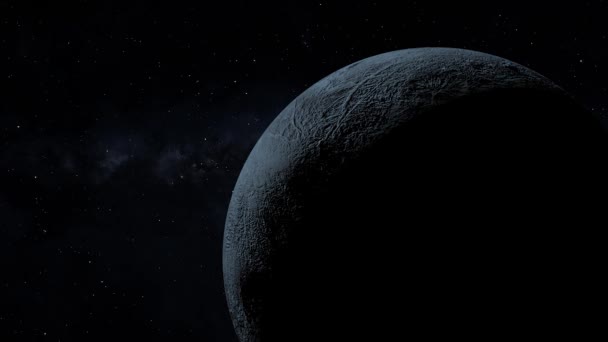 Planeta Enano Espacial 3Dcg Animación Digital Gráficos Movimiento — Vídeos de Stock