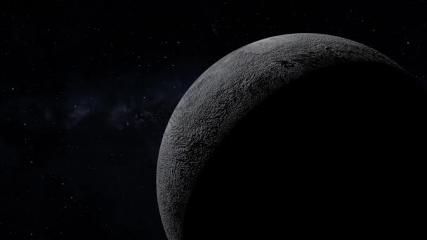 Space Dwarf Planet 3Dcg Digital Animation Motion Graphics — Stock video