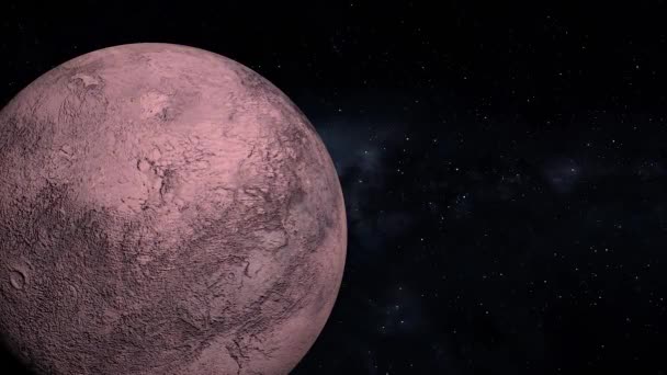 Space Dwarf Planet 3Dcg Digital Animation Motion Graphics — Vídeo de Stock