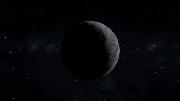 Space Dwarf Planet 3Dcg Digital Animation Motion Graphics — Stock video