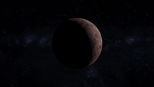 Space Dwarf Planet 3Dcg Digital Animation Motion Graphics — Video Stock