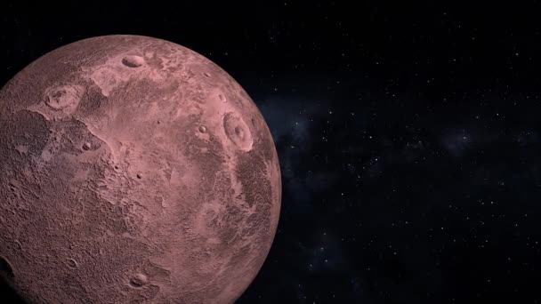 Space Dwarf Planet 3Dcg Digital Animation Motion Graphics — Stock video