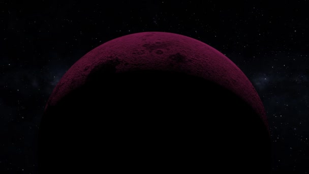 Space Moon 3Dcg Digital Animation Motion Graphics — Stock video