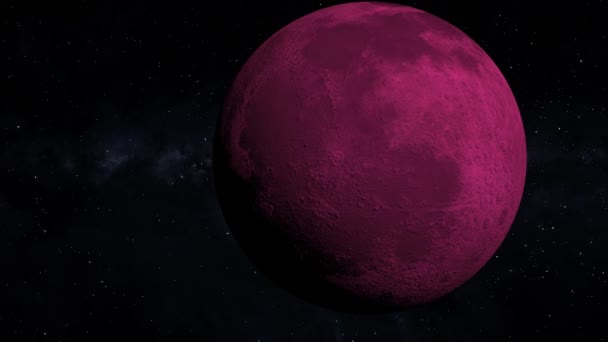 Space Moon 3Dcg Digital Animation Motion Graphics — Video Stock