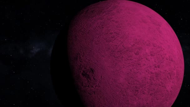 Space Moon 3Dcg Digital Animation Motion Graphics — Stock Video