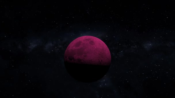 Space Moon 3Dcg Digital Animation Motion Graphics — Stockvideo