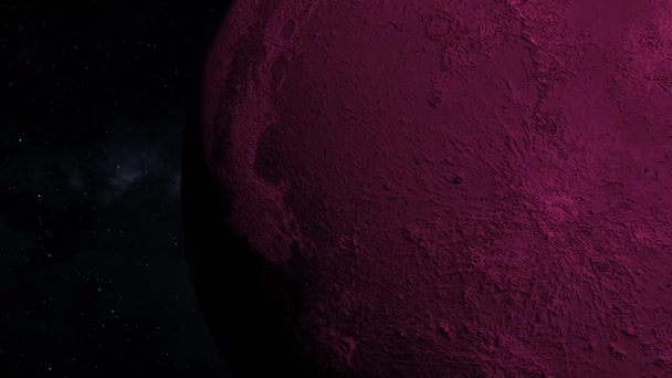 Espacio Luna 3Dcg Animación Digital Gráficos Movimiento — Vídeo de stock