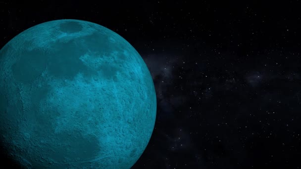 Space Moon 3Dcg Digital Animation Motion Graphics — Stockvideo