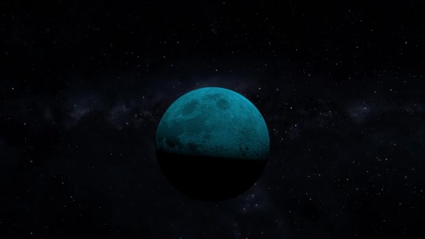 Space Moon 3Dcg Digital Animation Motion Graphics — Video Stock