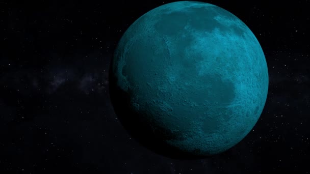 Space Moon 3Dcg Digital Animation Motion Graphics — Stockvideo