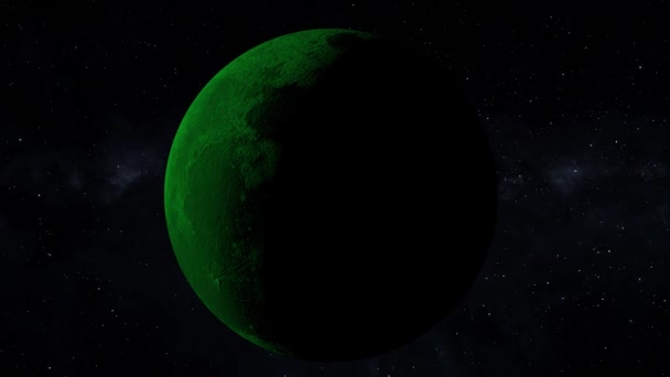 Espacio Luna 3Dcg Animación Digital Gráficos Movimiento — Vídeo de stock