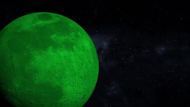 Weltraum Mond 3Dcg Digital Animation Motion Graphics — Stockvideo