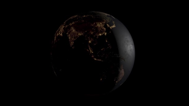 นหล าโลก 3Dcg ตอลภาพเคล อนไหวกราฟ — วีดีโอสต็อก