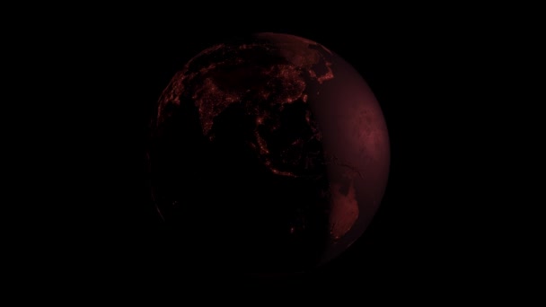 Earth Space 3Dcg Digital Animation Motion Graphics — Stockvideo