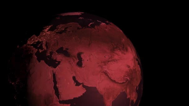 Earth Space 3Dcg Digitális Animációs Mozgás Grafika — Stock videók