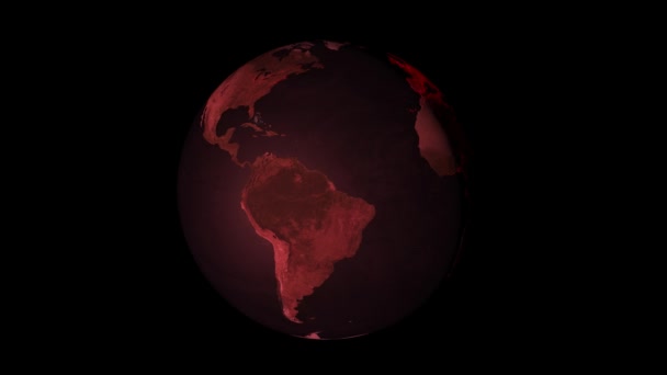 地球空間3Dcgデジタルアニメーションモーショングラフィックス — ストック動画
