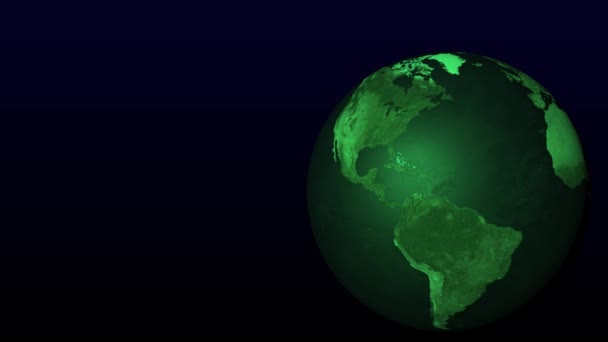 Dünya Alanı 3Dcg Dijital Canlandırma Grafikleri — Stok video