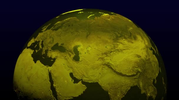 Espaço Terra 3Dcg Animação Digital Motion Graphics — Vídeo de Stock