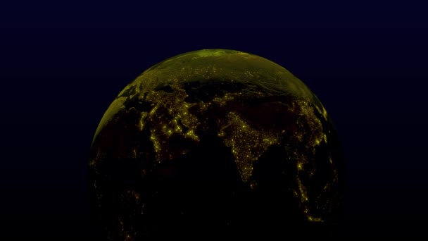 Earth Space 3Dcg Digital Animation Motion Graphics — Stock video