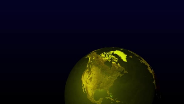 Earth Space 3Dcg Digital Animation Motion Graphics — 图库视频影像