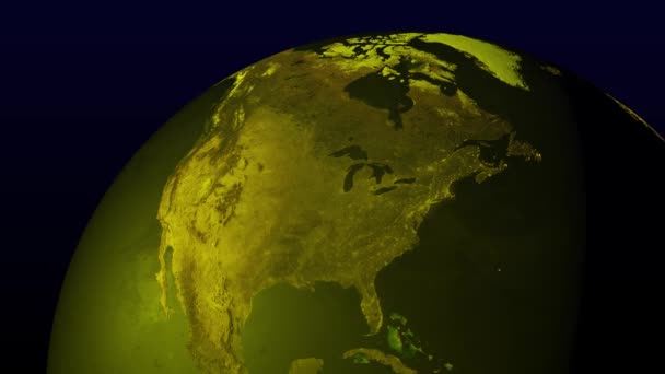 地球空间3Dcg数字动画运动图形 — 图库视频影像
