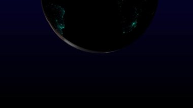 Dünya Aydınlatma Şehir Işıkları 3DCG Hareket Grafikleri