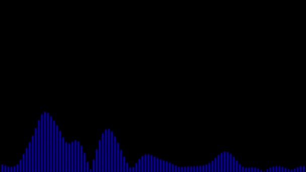 オーディオスペクトラムオーディオビジュアライザーモーショングラフィックス — ストック動画