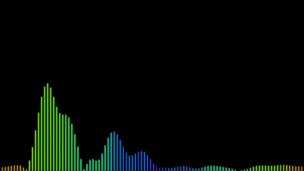 Audio Spectrum Audio Visualizer Motion Graphics — Vídeo de Stock