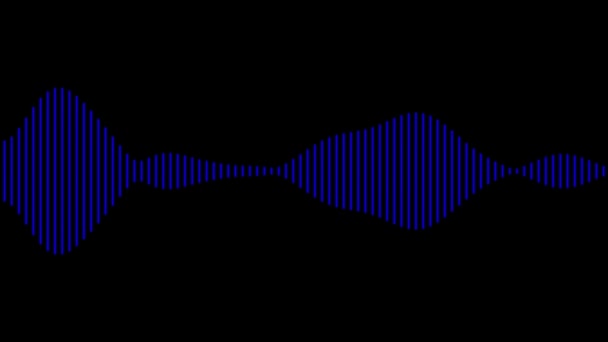 Audio Spectrum Audio Visualizer Motion Graphics — Wideo stockowe