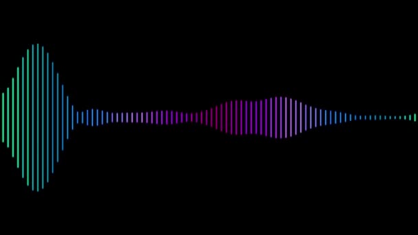Ses Spektrumu Görselleştirici Hareketi Grafikleri — Stok video