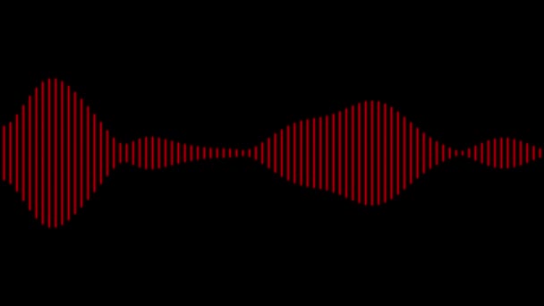 Espectro Audio Visualizador Audio Motion Graphics — Vídeo de stock