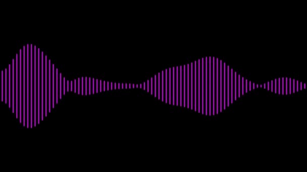 Audio Spectrum Audio Visualizer Motion Graphics — Stockvideo