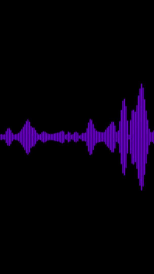 Ljudspektrum Audio Visualizer Motion Graphics — Stockvideo
