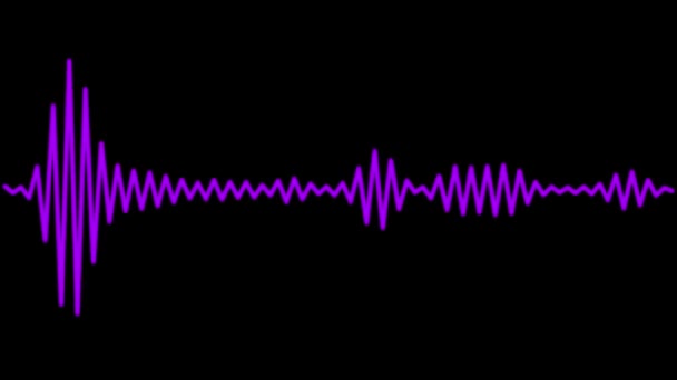 Ses Spektrumu Görselleştirici Hareketi Grafikleri — Stok video