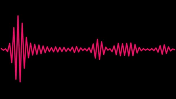 Audio Spectrum Audio Visualizer Motion Graphic — стоковое видео
