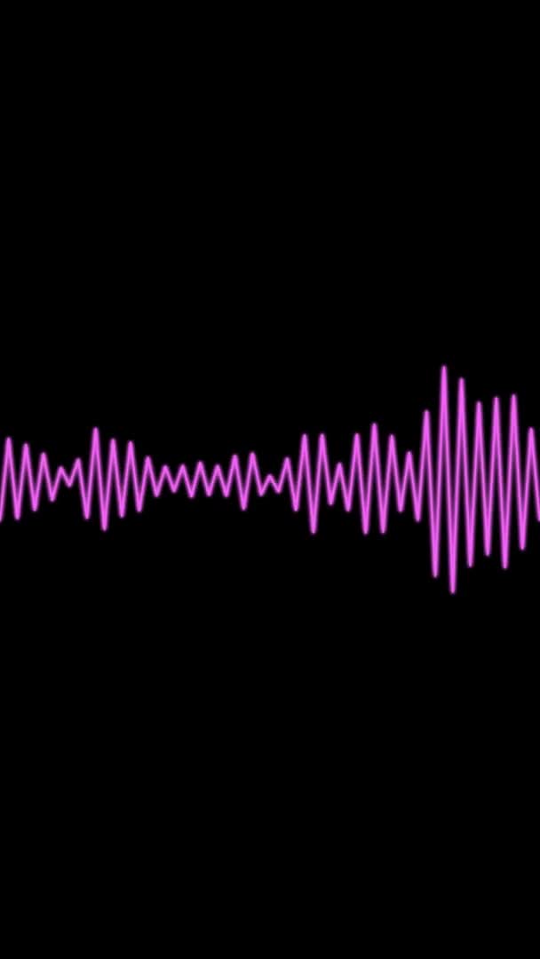 Audio Spectrum Audio Visualizer Motion Graphics — Stockvideo