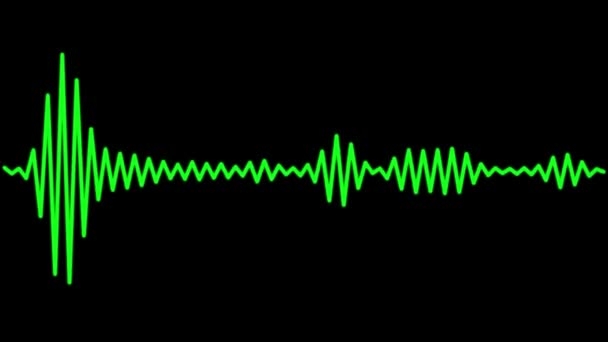 Ses Spektrumu Görselleştirici Hareketi Grafikleri — Stok video