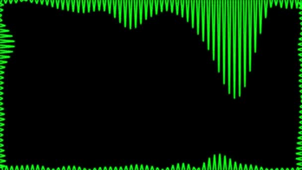 Audio Spectrum Audio Visualizer Motion Graphics — Video Stock