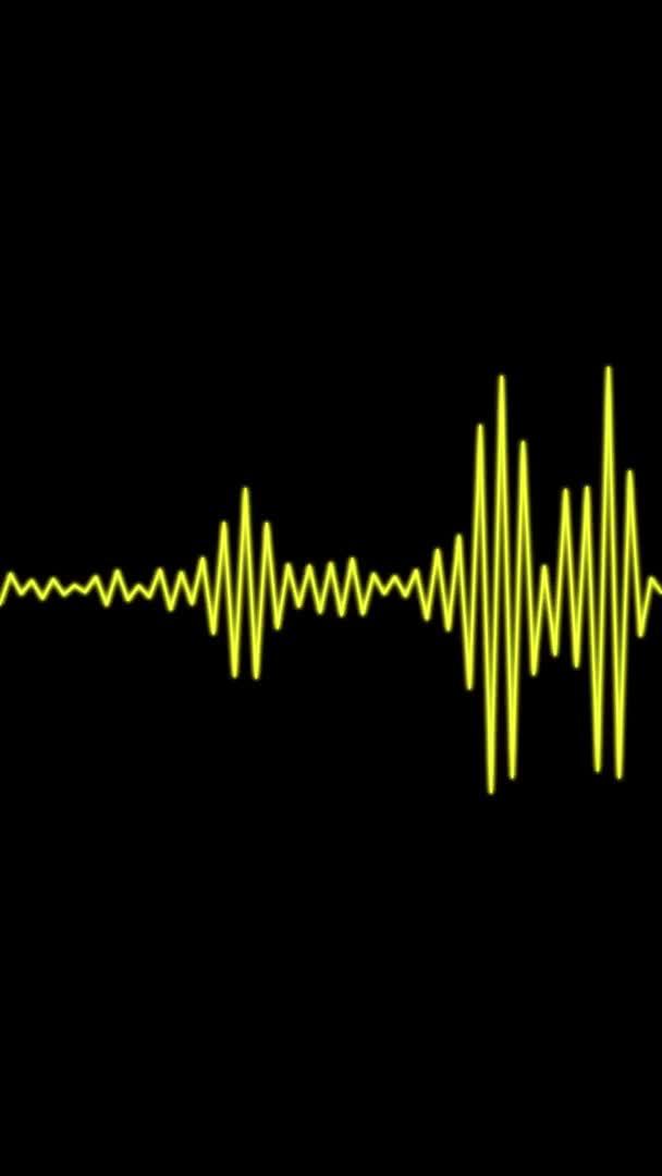 Ses Spektrumu Görselleştirici Hareketi Grafikleri — Stok video