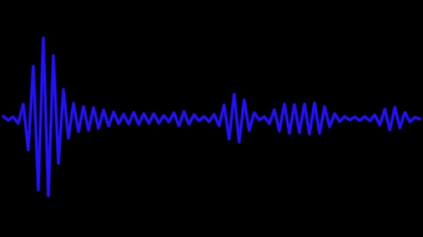 Audio Spectrum Audio Visualizer Beweging Graphics — Stockvideo