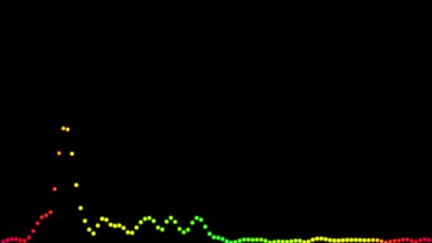 Audio Spectrum Audio Visualizer Motion Graphics — Stock video